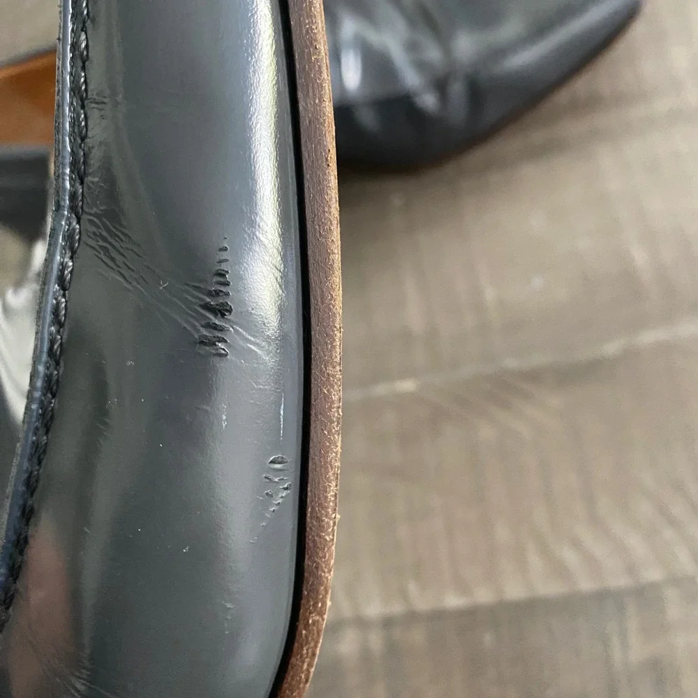 Gucci Men Light Blue Leather Horsebit Luxury Slip On Loafers Size 10.5 - Picture 7 of 11